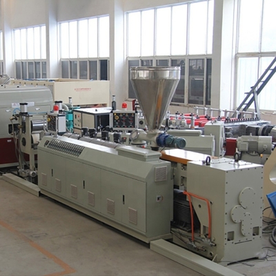 Hoog volume dubbel schroefontwerp PVC-extruder voor het extruderen van valse marmeren platen