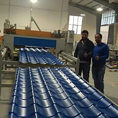 132 1 Schroef L/D-verhouding Dubbele schroef laminatie Pvc daktegel extrudermachine met één