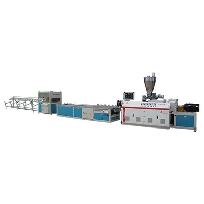 100kW co-roterende conische tweescrew WPC-extrusielijn YF108 met geavanceerde technologie